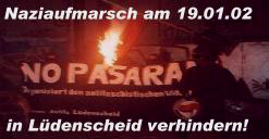 Antifa-Demo 19.01.02 Lüdenscheid
